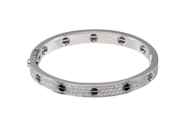 Cartier White Gold And Diamond-set Love Bracelet